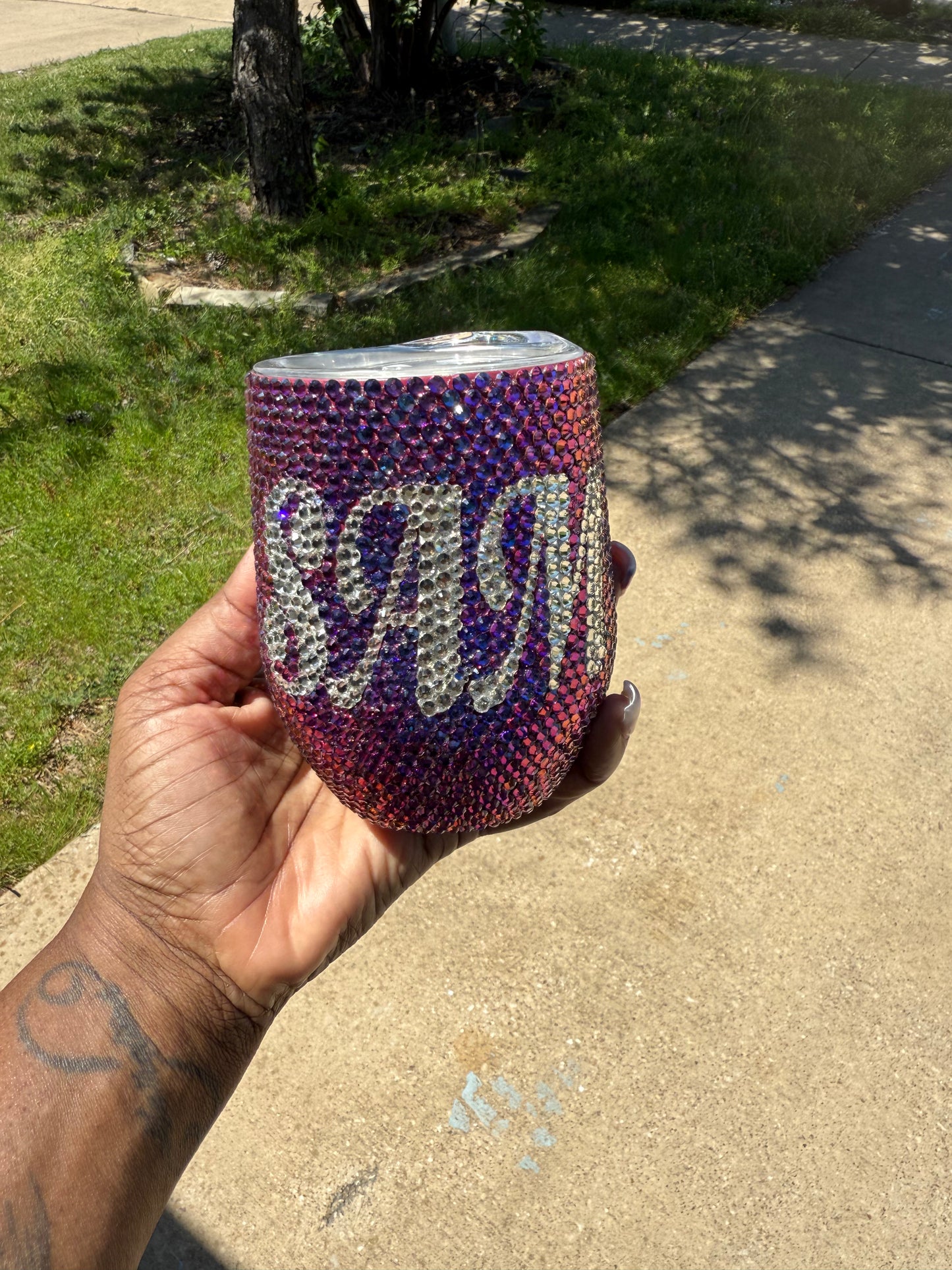 Custom Bling Wine Tumbles, Cups, Coffee Mugs